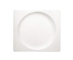 Villeroy & Boch NewWave Assiette plate rectangulaire, 28,5 x 32 cm, Porcelaine Premium, Blanc