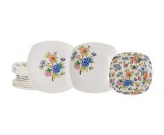 La Cija Oriental Bilbao Jardin Table Lot de 12 Pièces Blanc