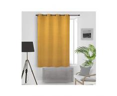 Soleil docre Eclipse Rideau occultant, Polyester, Jaune, 140 x 180 cm