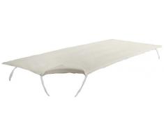 Dormisette Q59 Protège-matelas en molleton, en calmuc pour matelas de 200/200 cm blanc brut