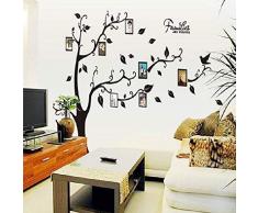 Mondial-Fete - Sticker adhésif Arbre généalogique Angle Droit avec Formes Cadres (120 x 170 cm)