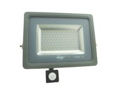 BES 20703 Projecteur LED 100 W, dÃ©tecteur de Mouvement, crÃ©pusculaire, lumiÃ¨re Froide, Slim SMD, Gris