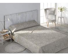 Stilia Lot de 3 draps de Coralina en Flanelle dhiver Ã 2 Faces et rÃ©versibles, Bureau (lit 90-160 x 270, Avellana), 90-160 x 270 cm