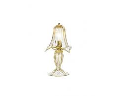 Rossini éclairage floral lampe de table verre de Murano E14 42 W, or