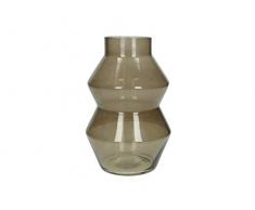 J. Kersten Vase en Verre Marron 15,5 x 15,5 x 23 cm