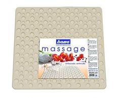Bama Tapis de Douche antidÃ©rapant carrÃ© en Caoutchouc CrÃ¨me 53 x 53 cm