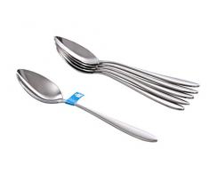 BK-Cookware Vliet C1450.6TL 6 Cuillères Table 3,5 mm - 206 mm en Acier Inoxydable 18/10