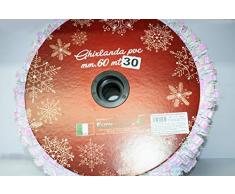 Euronatale Rouleau de Guirlande en PVC, Ã©paisseur 6 cm, hÃ©risson, Blanc, 30 m