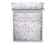 Don Coton albarea Jeu de draps ImprimÃ© numÃ©rique 150x200x30 cm Blanc