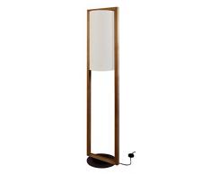 Tosel 51276 Lampadaire 1 Lumière Bois, E27, 40 W, Gris, 35 x 165 cm