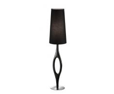TRIO, Lampadaire, Florence 1xE27, max.60,0 W Corps: metal, Chrome Ã:30,0cm, H:142,0cm IP20,Interrupteur pied