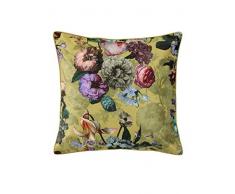 ESSENZA Fleur Coussin, Golden Yellow, 50 cm x 50 cm