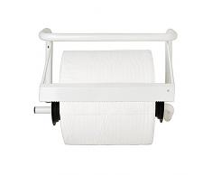 Garcia de Pou Mural Rouleau Distributeur de Serviettes, mÃ©tal, Blanc, 38.5Â x 27Â x 17.5Â cm