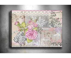 Bonamaison Peinture sur toile, multicolore, 40 x 60 cm - Conçu et fabriqué en Turquie