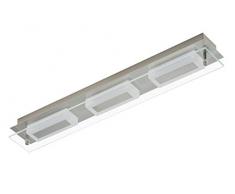 Briloner leuchten plafonnier lED avec 3 lED de 6 w 500 lm nickel mat 3550â032