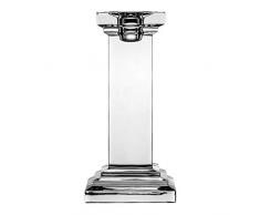 Crystaljulia Bougeoir en Cristal de Plomb Transparent 17 cm