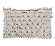 Dutch Decor Coussin Davide 30x50 cm Gris Clair - Coussins Déco - Oreiller Décoratif - Déhoussable - Zippé