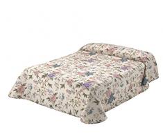 Viantala Trianon 101 boutà Couvre-lit Lit 180, Coton, Lilas et Blanc.