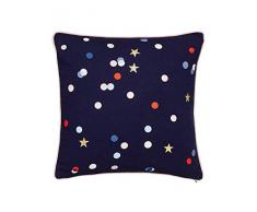 Joules Beau Coussin Floral Bleu Marine 100% Coton Slub 40 x 40 cm