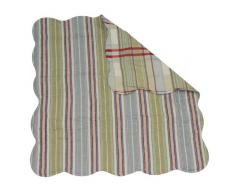 Better & Best 1351443 & Taie doreiller pour lit en tissus de tableaux et dos Ã rayures