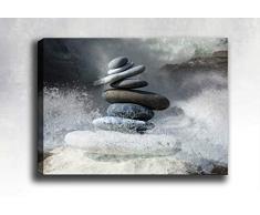 Bonamaison Peinture sur toile, multicolore, 30 x 40 cm - ConÃ§u et fabriquÃ© en Turquie