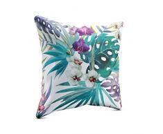 Picanova Coussin décoratif, Satin, Multicolore, 40 x 40 cm