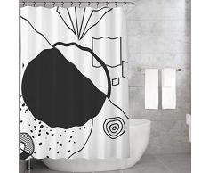 Bonamaison Rideau de Douche en Polyester Multicolore 155 x 220 cm