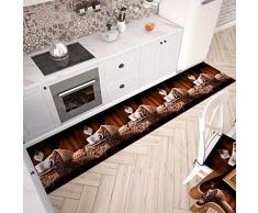 PETTI Artigiani Italiani Tapis de Cuisine 52x240 cm Caffè 1