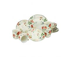 Creatable, 21132, série Priscilla, set de vaisselle, service combiné 16 pièces