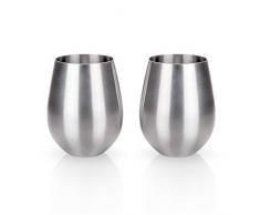 Verres Ã vin sans pied Fin 4.5 ArgentÃ©.