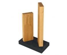 Kai STH 3.3 Shun Bloc à Couteaux aimanté en Bois de chêne avec Socle en Granit