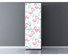 Oedim Sticker pour réfrigérateur Flamencos 185 x 60 cm Adhésif résistant et Facile à appliquer Adhésif décoratif Design élégant