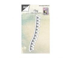 Joy!Crafts Coupe et Debossing Pochoir Drapeau, Argent