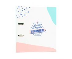 Mr Wonderful Classeur à Anneaux avec Levier, Multicolore