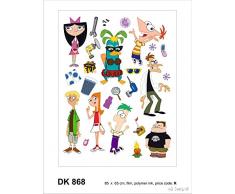AG Design DK 868 Mur autkleber Stickers Disney Ferb