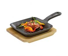 Küchenprofi Poêle à barbecue avec plateau en bois de pin, 305001013