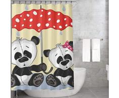 Bonamaison Rideau de Douche en Polyester Multicolore 155 x 220 cm