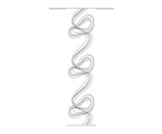 Home Fashion 87892-703 Milton Panneau Japonais Polyester Gris 245 x 60 cm