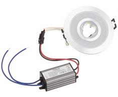SIKREA Spot double 4 W LED naturel 4000 K + lumière verte à 9 cm Transformateur inclus