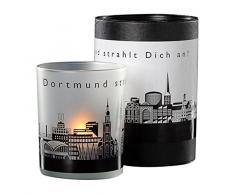 Stadtbummler 58070 Photophore en verre Motif Dortmund