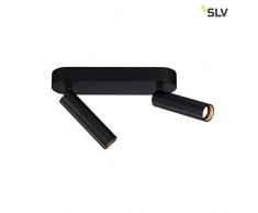 Applique et plafonnier KARPO 30 Double Spot, rond, noir, 2x7,5W LED, 3000K, variable