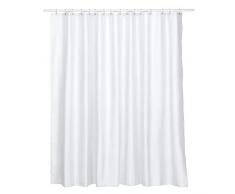 kela Laguna Rideau de Douche, Polyester, Blanc, 240x200cm