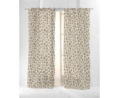 Martina Home Bremen Rideau avec Oeillets, Tissu, 29Â x 2Â x 38Â cm 29x2x38 cm Marron