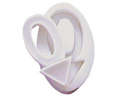 Silikomart 71.110.00.0096 Moule pour PÃ¢te Ã Sucre SLK010 NumÃ©ro 0 Silicone Blanc