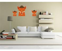 pinkelephant Autocollant Mural pour Enfants Les Clm039Â RigoloÂ âÂ Little MonsterÂ âÂ Chien MignonÂ âÂ Sticker Mural 70Â x 30Â cm