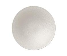 Villeroy & Boch Manufacture Rock Blanc Coupelle plate, 28,7 cm, Porcelaine Premium, Blanc