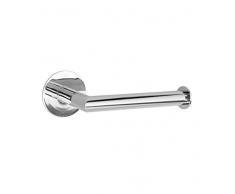 Smedbo YK3411 Time Porte-Rouleau de WC Fixe sans Abattant Laiton/Cuivre/Zinc Argent 14 x 5,5 x 5,5 cm