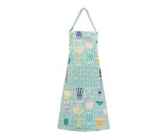 Garnier Thiebaut Tablier, Coton, Bleu, 75x86 cm