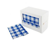 Restaurantware Distributeur de Serviettes de Table recyclées Motif Pique-Nique Noir 17,8 x 10,2 cm 0 0 Blanc