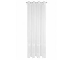 eurof irany Voilage Curly 140Â x 250, Polyester, Blanc, 250Â x 140Â x 1Â cm